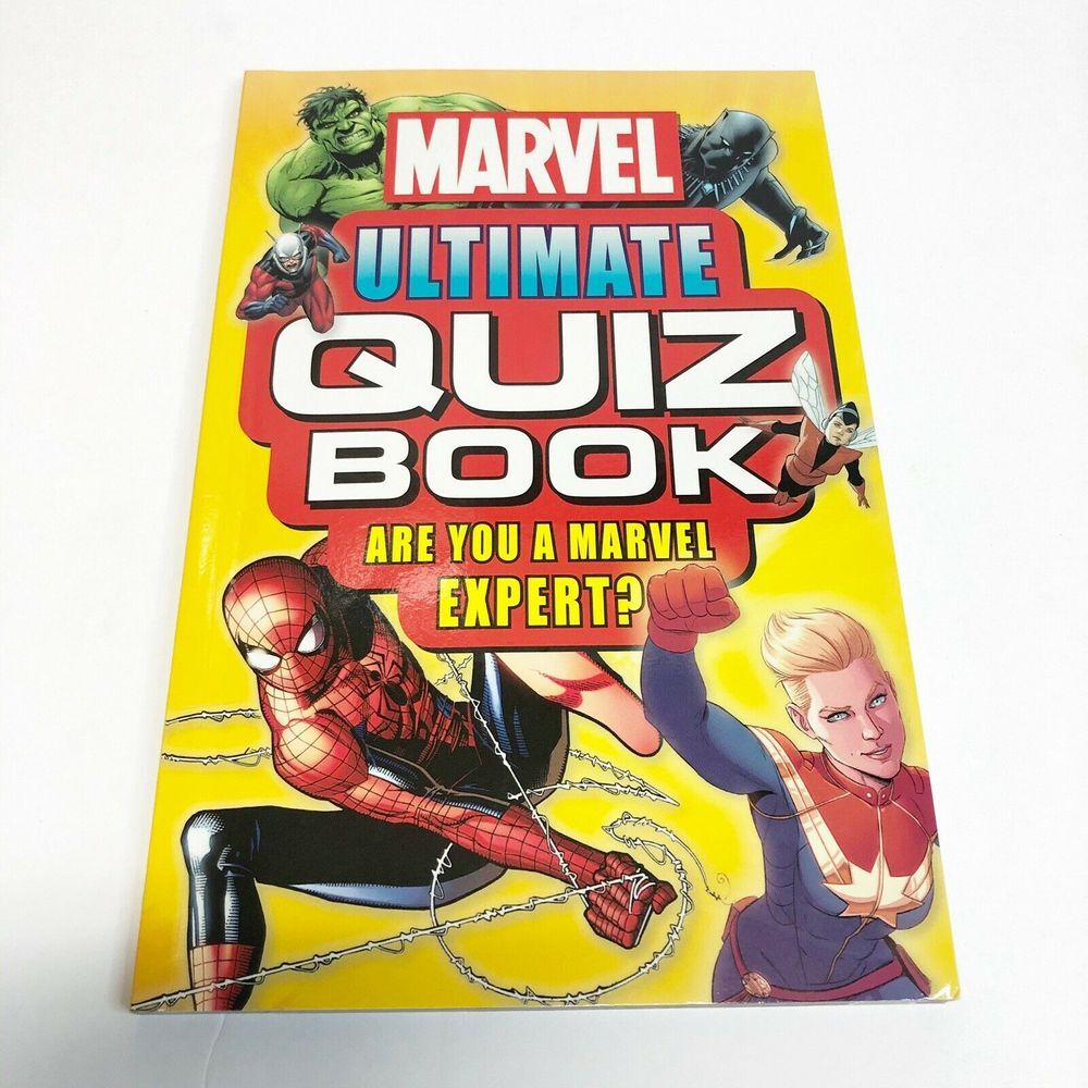 Marvel Ultimate Quiz Book Hulk Iron Man Spiderman Dr. Strange Groot Paperback